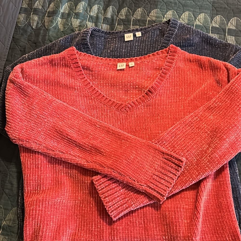 2 Chenille Gap Sweaters - size M